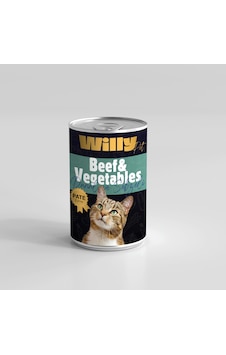 Willypet Pate Biftekli ve Sebzeli Yetişkin Konserve Kedi Maması 20 x 400 G Willypet Pate Biftekli ve Sebzeli Yetişkin Konserve Kedi Maması 20 x 400 G