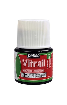 Vitrail Solvent Bazlı Cam Boya 45ml Şişe - 05012 Crimson Kırmızı Vitrail Solvent Bazlı Cam Boya 45ml Şişe - 05012 Crimson Kırmızı