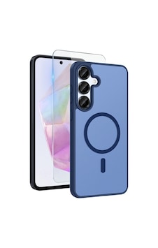 Teleplus Samsung Uyumlu Galaxy S25 Fe Kılıf Babet Translucent Mat Msafe Şarj Özellikli Kapak + Ekran Koruyucu Lacivert Teleplus Samsung Uyumlu Galaxy S25 Fe Kılıf Babet Translucent Mat Msafe Şarj Özellikli Kapak + Ekran Koruyucu Lacivert
