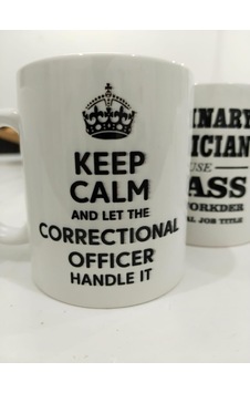Lexroo Keep Calm Correctional Officer Kupa - Cezaevi Görevlisi Komik Seramik Bardak 325ml Çok Renkli Lexroo Keep Calm Correctional Officer Kupa - Cezaevi Görevlisi Komik Seramik Bardak 325ml Çok Renkli