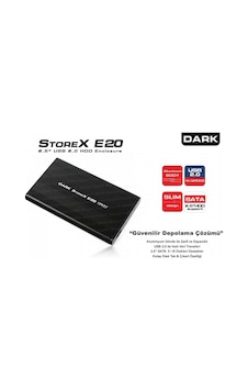 DARK DK-AC-DSE20 2.5" USB 2.0 SATA HDD KUTU ALUMİNYUM DARK DK-AC-DSE20 2.5" USB 2.0 SATA HDD KUTU ALUMİNYUM
