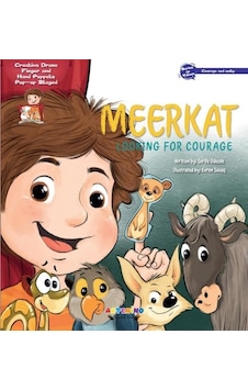 Meerkat Looking For Courage - Creative Drama Finger and Hand Puppets Pop-up Staged - Şerife Gökcek - Artenino Yayıncılık