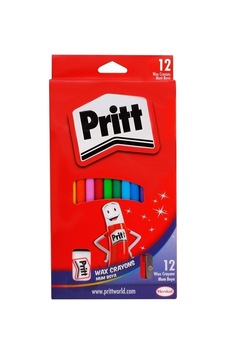 Pritt Silinebilir Mum Boya 12'li Çok Renkli Pritt Silinebilir Mum Boya 12'li Çok Renkli