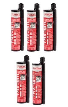 Tomax Tmx-1311 Epoksi Kimyasal Dübel 345 Ml 5 Adet Tomax Tmx-1311 Epoksi Kimyasal Dübel 345 Ml 5 Adet