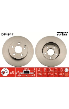 W204 Mercedes Ön Fren Diski C Seri 2007-2015 W204 Mercedes Ön Fren Diski C Seri 2007-2015