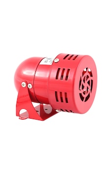 Mesan Mini Motor Siren Metal 40 W Kırmızı 220VAC MS 190.220VAC