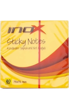 İnox Postit 75x75 80 Yaprak Fosforlu Turuncu - 3 Adet İnox Postit 75x75 80 Yaprak Fosforlu Turuncu - 3 Adet