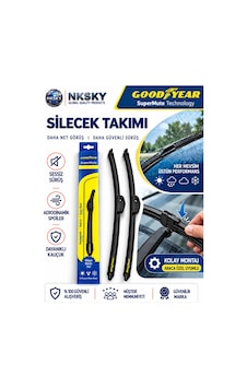 Good Year Renault Megane 2003-2006 Supermute Silecek Takımı 2'li Ön Cam Sileceği Good Year Renault Megane 2003-2006 Supermute Silecek Takımı 2'li Ön Cam Sileceği