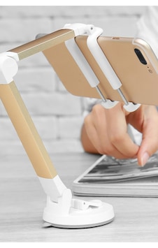 Vakumlu Vantuzlu Sağlam Her Yöne Dönebilen Yayıncı Tiktokçu Youtuber Telefon Kamera Tutucu Gold Vakumlu Vantuzlu Sağlam Her Yöne Dönebilen Yayıncı Tiktokçu Youtuber Telefon Kamera Tutucu Gold