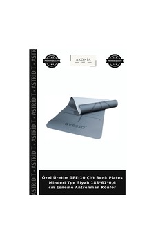 Özel Üretim Tpe-10 Çift Renk Plates Minderi Tpe Siyah 183 61 0,6 Cm Esneme Antrenman Konfor Özel Üretim Tpe-10 Çift Renk Plates Minderi Tpe Siyah 183 61 0,6 Cm Esneme Antrenman Konfor