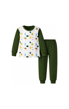 Remsa Çocuk Pamuklu Desenli Pijama Takımı 6068-03 Acı Yeşil Acı Yeşil Remsa Çocuk Pamuklu Desenli Pijama Takımı 6068-03 Acı Yeşil Acı Yeşil