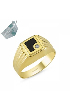 Sembol Gold 14 Ayar Altın Erkek Yüzük T6194 Renkli Sembol Gold 14 Ayar Altın Erkek Yüzük T6194 Renkli