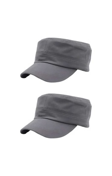 Uniquetrenders Unisex Pamuklu Castro Şapka 2 Adet Gri Gri Uniquetrenders Unisex Pamuklu Castro Şapka 2 Adet Gri Gri