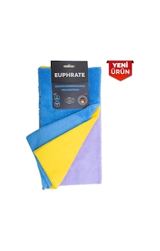 Tulpar Kimya Euphrate Mikrofiber Oto Kurulama Bezi Orkide 3'lü Set 32x32 Cm Mikrofaserreinigungs Trockentuch E07-3232-250