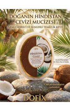 Hindistan Cevizli Doğal Süngerli Sabun Hindistan Cevizli Doğal Süngerli Sabun