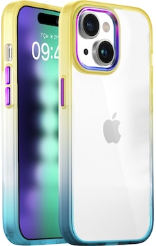 Buff Apple Uyumlu iPhone 15 Plus Air Bumper Rainbow Kılıf Buff Apple Uyumlu iPhone 15 Plus Air Bumper Rainbow Kılıf