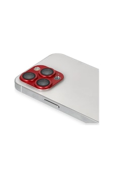 Apple iPhone Uyumlu, 13 Pro Max Pers Alüminyum Kamera Lens - Kırmızı Apple iPhone Uyumlu, 13 Pro Max Pers Alüminyum Kamera Lens - Kırmızı