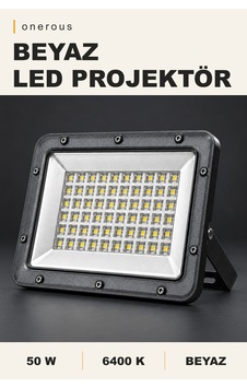 Onerous 50w 6400k Beyaz Led Projektör Onerous 50w 6400k Beyaz Led Projektör