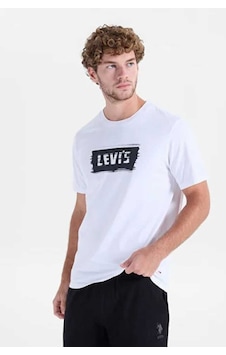 Levi's Logolu Pamuklu Bisiklet Yaka T Shirt Erkek T Shirt A2823-0377 Beyaz Levi's Logolu Pamuklu Bisiklet Yaka T Shirt Erkek T Shirt A2823-0377 Beyaz