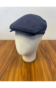 Hamze Peaky Blinders Tommy Shelby Spor Model Keten Kasket Şapka Lacivert