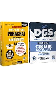 Yediiklim 2026 Dgs Son 5 Yıl Çıkmış Sorular Ve Pegem Ezberbozan Paragraf Soru Bankası Seti 2 Kitap Yediiklim 2026 Dgs Son 5 Yıl Çıkmış Sorular Ve Pegem Ezberbozan Paragraf Soru Bankası Seti 2 Kitap