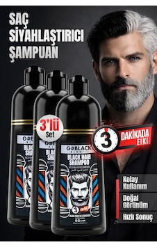 Saç Siyahlaştırıcı Şampuan 3 Lü Avantajlı Paket 400ml. X 3 Adet Saç Siyahlaştırıcı Şampuan 3 Lü Avantajlı Paket 400ml. X 3 Adet