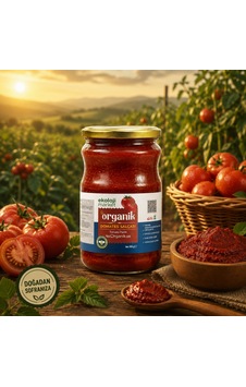 Organik Glutensiz Domates Salçası Tuzsuz 650 Gr.