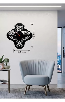 Vosvos Ve Retro Araba Temalı Ahşap Duvar Saati - 40x40 Cm Lazer Kesim Çok Renkli Vosvos Ve Retro Araba Temalı Ahşap Duvar Saati - 40x40 Cm Lazer Kesim Çok Renkli