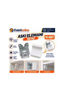 Dolap Askı Elemanı Beyaz 10 Adet Beyaz - 925253701 Beyaz Dolap Askı Elemanı Beyaz 10 Adet Beyaz - 925253701 Beyaz