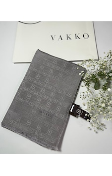 Vakko 068 X 200 Pamuk İpek Şal - 5492 - 90 X 90 / Vizon Vizon Vakko 068 X 200 Pamuk İpek Şal - 5492 - 90 X 90 / Vizon Vizon