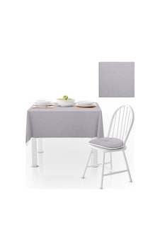 Gri Kadife Dokulu Masa Örtüsü 140x180 Gri Kadife Dokulu Masa Örtüsü 140x180