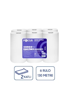 Focus Quick Extra Sensörlü Makine Havlusu 6 Lı 130 Mt Focus Quick Extra Sensörlü Makine Havlusu 6 Lı 130 Mt