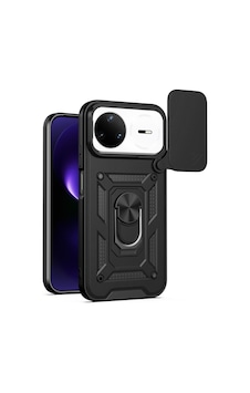 Caseonn Huawei Nova 15 Pro Kılıf Sürgülü Kamera Korumalı Yüzüklü Mıknatıslı Tank Kapak Siyah Caseonn Huawei Nova 15 Pro Kılıf Sürgülü Kamera Korumalı Yüzüklü Mıknatıslı Tank Kapak Siyah