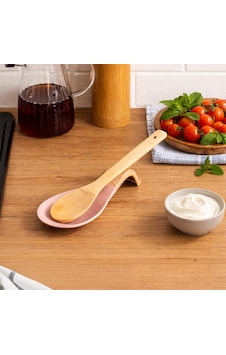 Porsima Pbt-718-2 Bambu Saplı Silikon Kirli Kepçe Kaşıklık Altlığı Kepçe Ve Kaşık Nihalesi Pembe Porsima Pbt-718-2 Bambu Saplı Silikon Kirli Kepçe Kaşıklık Altlığı Kepçe Ve Kaşık Nihalesi Pembe