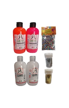 Slime Slaym Yapma Seti 250Ml 4 Adet + Toz Sim 2 Adet + Köpük N11.150 Slime Slaym Yapma Seti 250Ml 4 Adet + Toz Sim 2 Adet + Köpük N11.150