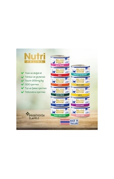 Nutri Feline Karışık Set Kedi Konservesi 70gr 12 Adet Nutri Feline Karışık Set Kedi Konservesi 70gr 12 Adet