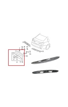 Hyundai - Accent Era 2006 - Arka Bagaj Plaka Üst Bakalit Accent Era 2006-