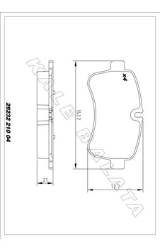 Kale-balata Arka Balata Iveco Daıly Iı-ııı 06 29232-m00-00-kd20 42555917
