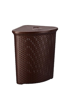 Omnipazar Sy-4627 Plastik Hasır Desen Üçgen Kirli Çamaşır Sepeti Kahverengi Omnipazar Sy-4627 Plastik Hasır Desen Üçgen Kirli Çamaşır Sepeti Kahverengi
