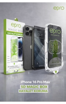 Epro 5d Magic Box Hayalet Kılıf Ve Ekran Koruyucu Seti - Apple iPhone Uyumlu 16 Pro Max Epro 5d Magic Box Hayalet Kılıf Ve Ekran Koruyucu Seti - Apple iPhone Uyumlu 16 Pro Max