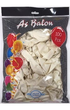 12" As Metalik Balon Beyaz 12" As Metalik Balon Beyaz