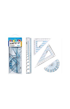 Carioca Geometrik Cetvel Seti 4 Parça 40121 Şeffaf