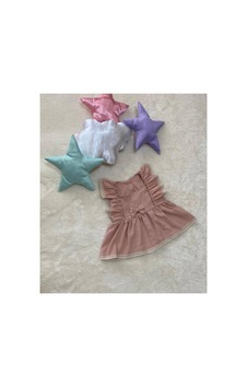 Hayy Baby Kids Wear Pudra Fırfır Detaylı Dantelli Elbise Pembe Hayy Baby Kids Wear Pudra Fırfır Detaylı Dantelli Elbise Pembe