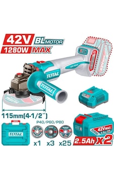 Total TAGLI4128112E 42V Li-Ion Akülü Kömürsüz Tașlama Total TAGLI4128112E 42V Li-Ion Akülü Kömürsüz Tașlama