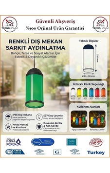 Trendhomm Ağaç Feneri - Dekoratif Bahçe Feneri - Su Geçirmez - Yeşil Trendhomm Ağaç Feneri - Dekoratif Bahçe Feneri - Su Geçirmez - Yeşil
