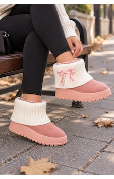 Moda Onn Genç Kız Örgü Detaylı Şık Kışlık Bot Rahat Ve Günlük Kullanım Pembe Moda Onn Genç Kız Örgü Detaylı Şık Kışlık Bot Rahat Ve Günlük Kullanım Pembe