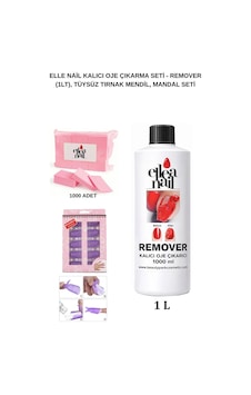 Kalıcı Oje Sökücü Remover 1 Litre Ve Tüy Bırakmayan Tırnak Pedi 1000'li Set Kalıcı Oje Sökücü Remover 1 Litre Ve Tüy Bırakmayan Tırnak Pedi 1000'li Set
