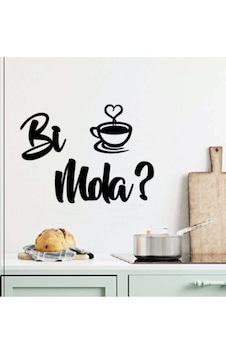 Bi Mola? Kahve Duvar Yazısı Bi Mola Kahve 25X18CM Mutfak Dekoru Bi Mola? Kahve Duvar Yazısı Bi Mola Kahve 25X18CM Mutfak Dekoru