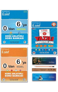Tonguç Akademi 6. Sınıf 0 Dan 6 Ya Konu Anlatımlı Soru Bankası Tüm Dersler 2. Dönem Yazılı Denemeleri Set 3 Kitap Tonguç Akademi 6. Sınıf 0 Dan 6 Ya Konu Anlatımlı Soru Bankası Tüm Dersler 2. Dönem Yazılı Denemeleri Set 3 Kitap