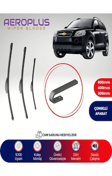 Aeroplus Chevrolet Captiva Ön Arka Muz Silecek Takımı 2006-2011 Aeroplus Chevrolet Captiva Ön Arka Muz Silecek Takımı 2006-2011